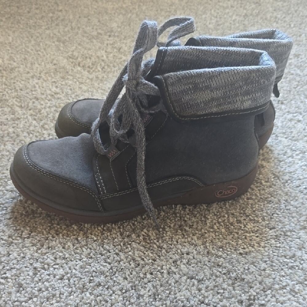 Chaco Womens Gray Ankle Boots Size 6.5